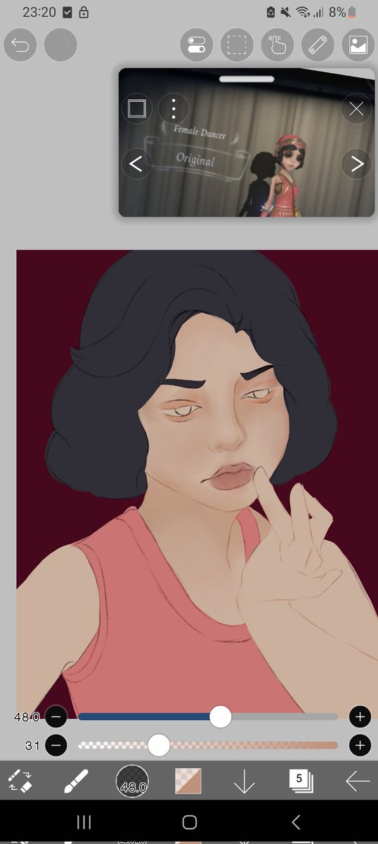 Using myself as a reference for Ms Margaretha !1!1!1!1! 

#IdentityV #realism #artist #indianartist #cosplay #ibisPaintX #commisionsopen