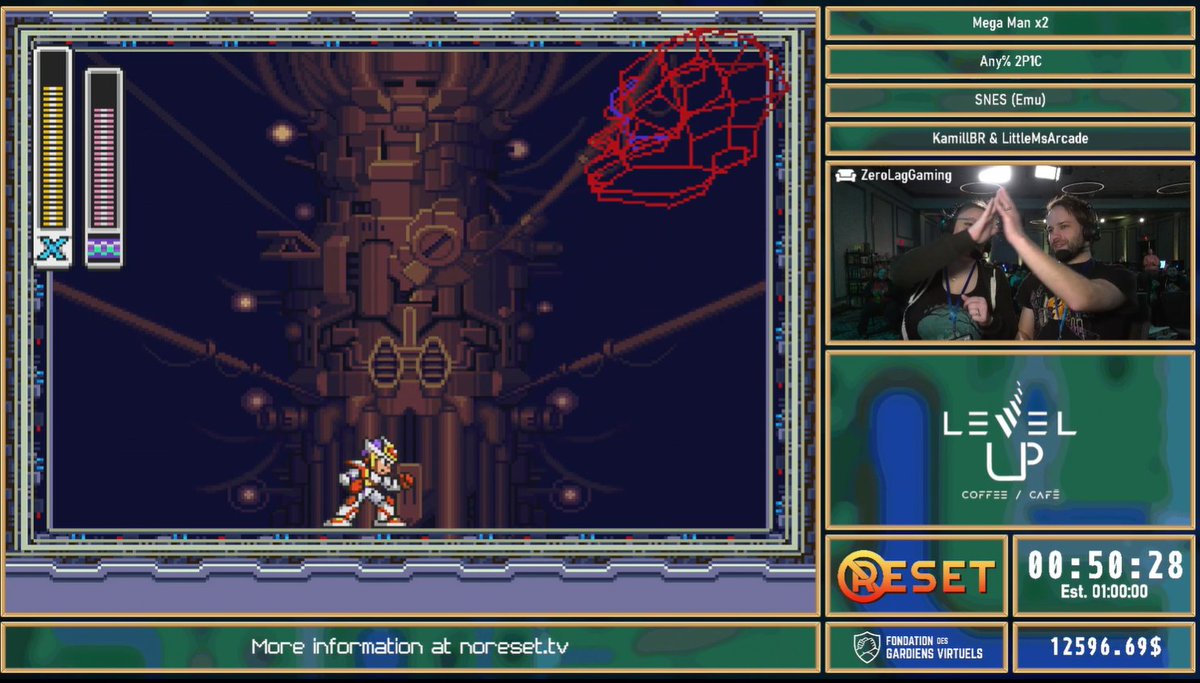 Chapeau à KamillBR, LittleMsArcade pour votre brillante performance lors de Mega Man x2. Ne ratez pas Mega Man x3 à venir. | Hats off to KamillBR, LittleMsArcade for conquering Mega Man x2. Keep an eye out for Mega Man x3🏁#speedrun #marathon #charity #noreset