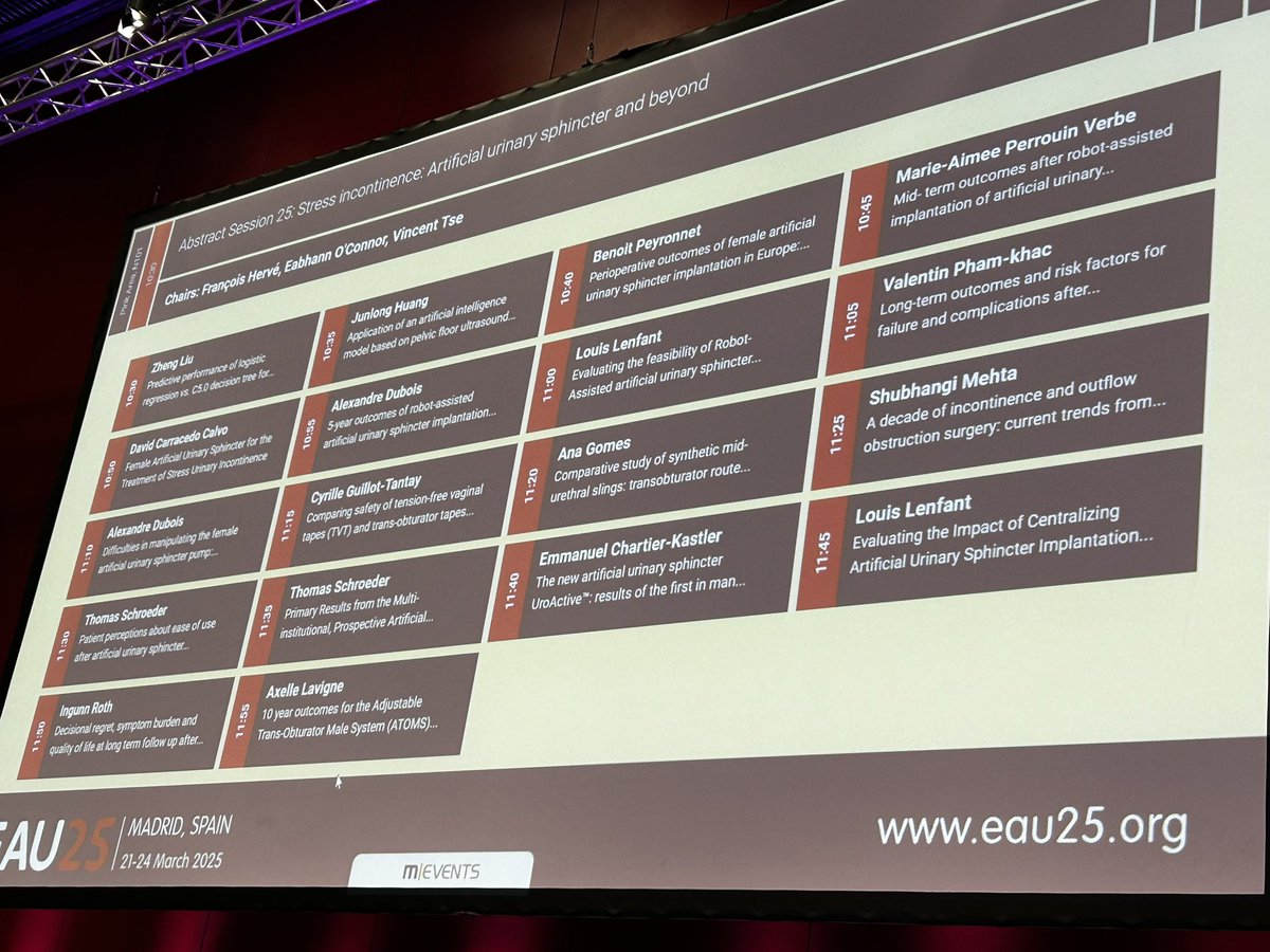 Marie-Aimee Perrouin-Verbe (@maperrouinverbe) on Twitter photo Just in case you missed The French Touch on artificial urinary sphincter💦 this morning at #EAU25. Congrats 🎊to my colleagues and friends <a href="/BPeyronnet/">Benoît Peyronnet</a> <a href="/KastlerChartier/">emmanuel chartier-kastler</a> @mozerpierre <a href="/DrLenfant/">Louis Lenfant</a> Proud to be part of the team 👏 and proud of my resident @valentinphamkhac <a href="/CHUnantes/">CHU de Nantes</a> Just in case you missed The French Touch on artificial urinary sphincter💦 this morning at #EAU25. Congrats 🎊to my colleagues and friends <a href="/BPeyronnet/">Benoît Peyronnet</a> <a href="/KastlerChartier/">emmanuel chartier-kastler</a> @mozerpierre <a href="/DrLenfant/">Louis Lenfant</a> Proud to be part of the team 👏 and proud of my resident @valentinphamkhac <a href="/CHUnantes/">CHU de Nantes</a>
