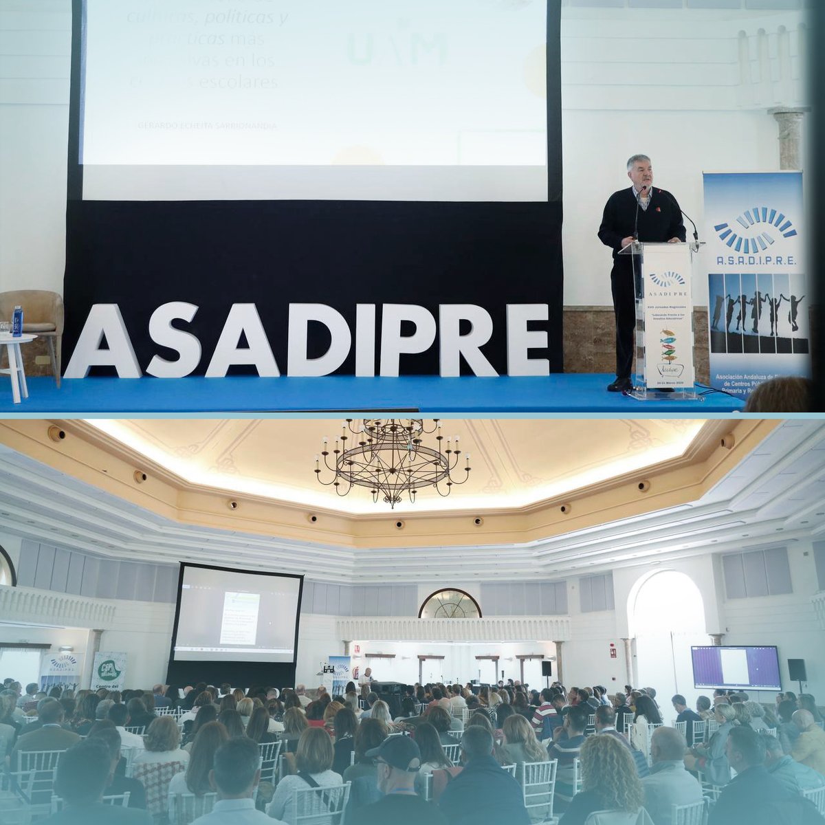 📍Torremolinos | 20-21 marzo
XVII Jornadas Regionales de ASADIPRE: casi 350 Directores/as de Andalucía formándose para liderar los desafíos educativos. 💡📚
¡Compromiso, liderazgo e innovación en acción! ✨

#ASADIPRE #LiderazgoEducativo #EducaciónAndalucía #InnovaciónEducativa