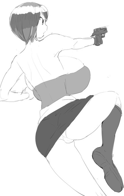 そういえば最近後ろから見た構図書いてないなと思ったのでいつもの🤤

受精自覚もいいよね🤤 