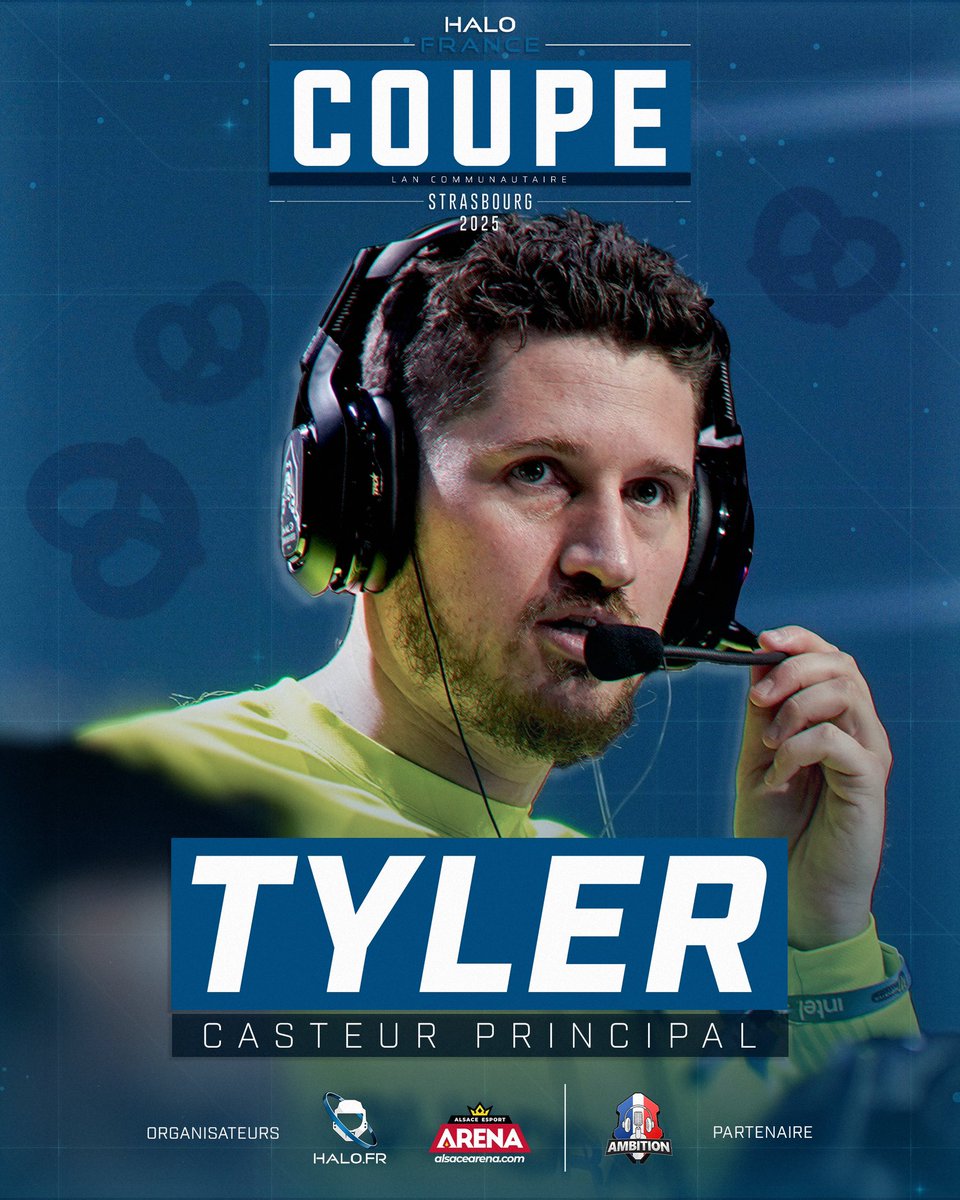 🎙️ C’est un énorme plaisir pour nous d’accueillir <a href="/eu_tylerr/">Tyler</a> au cast de notre LAN à venir ! 🔥 

📺 La Coupe Halo France 2025, sera couverte entièrement sur #Twitch !

________
Pour rappel :

🗓️ 14 et 15 juin 2025
📍 Salle <a href="/AlsaceArena/">Alsace Esport Arena Strasbourg</a>, Strasbourg 

#Halo #Xbox #HCS