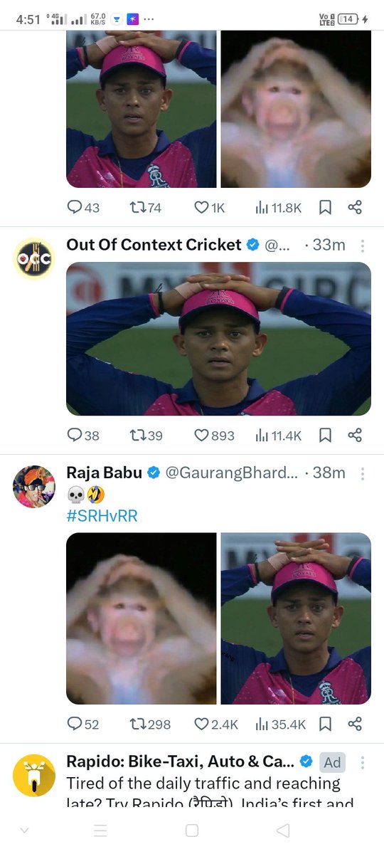 pinnedalready's tweet photo. Every RR supporter rn ☠️
#RRvsSRH #IPL2025 https://t.co/yp5oqlHDxm