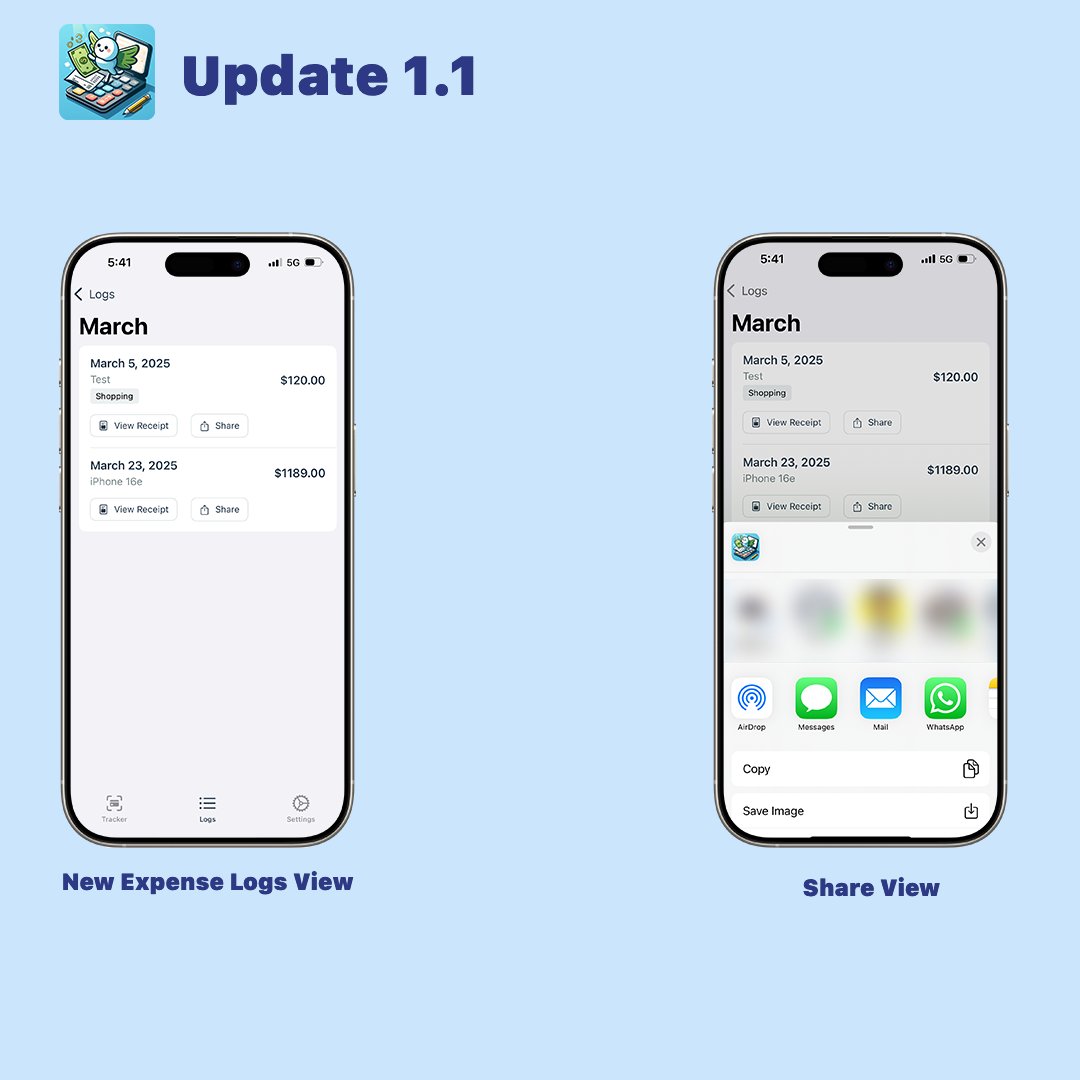 Syskey_SK's tweet photo. Update 1.1 Fineasy!

- Share expenses w/ receipts
- Better receipt viewing
- Crash protection added
- Advanced logging for stability https://t.co/6icEfuoY0K