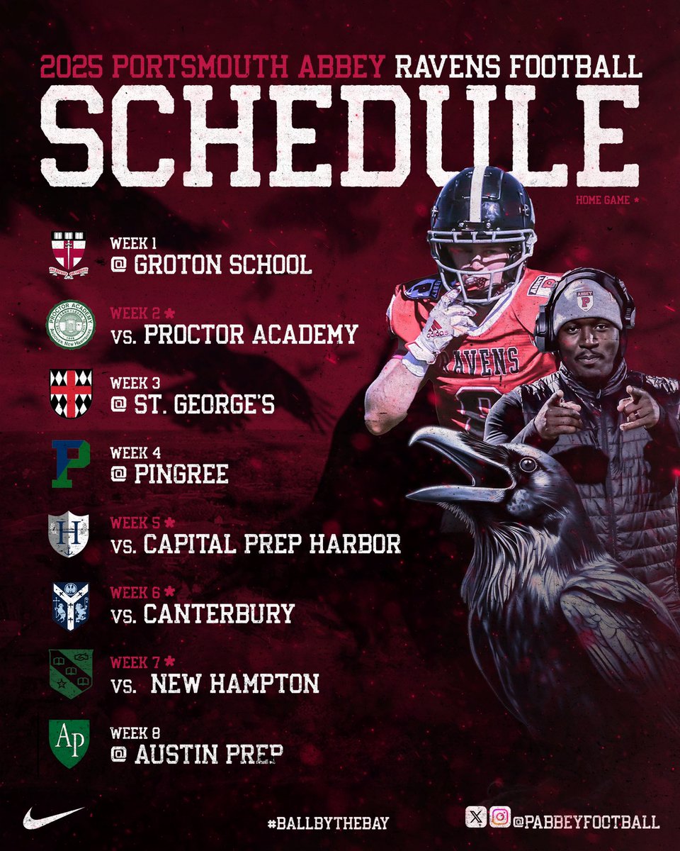 2025 Schedule Drop 🚨 A new era of Ravens football is here! The journey begins this fall—stay tuned for official game dates and times. #BallByTheBay 🏝️🏈🔥

#GoRavens #TTSR 🐦‍⬛
