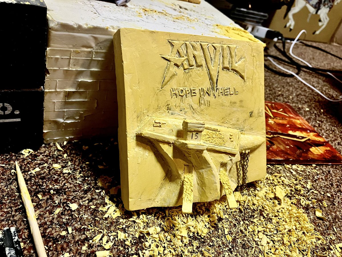 yujiiji2's tweet photo. Hope in Hell 3D album sculpture making in progress.
Production of intricate details...
#ANVIL #sculpture #HOPEINHell https://t.co/aH6I6bamEA