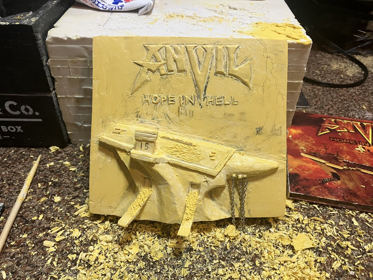 yujiiji2's tweet photo. Hope in Hell 3D album sculpture making in progress.
Production of intricate details...
#ANVIL #sculpture #HOPEINHell https://t.co/aH6I6bamEA