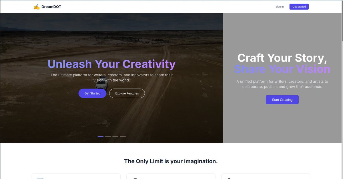 I’m Rijusmit, and I’m thrilled to introduce DreamDot, my latest passion project. It’s still in development, but I’m excited about how far it’s come—and even more excited to share it with all of you soon!

Stay tuned for updates, and thanks for following along on this journey!