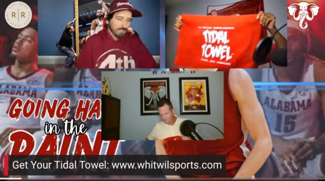 TidalTowel's tweet photo. Bama is making a push for the #SweetSixteen and @TheBamaStandard guys, @IAmJGlaze @herbragsdale @pettey_daniel and @rodg_herb are
#GoingHardInThePaint as they previewed the @RobertMorrisU game.
https://t.co/rOmVt8uq07
#RollTide
#TidalTowelUp
#MarchMadness
#BasketballSchool https://t.co/cxBw4sUpv2