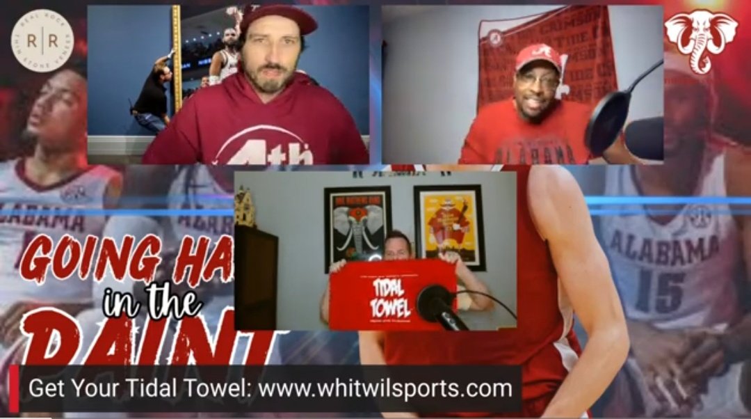 TidalTowel's tweet photo. Bama is making a push for the #SweetSixteen and @TheBamaStandard guys, @IAmJGlaze @herbragsdale @pettey_daniel and @rodg_herb are
#GoingHardInThePaint as they previewed the @RobertMorrisU game.
https://t.co/rOmVt8uq07
#RollTide
#TidalTowelUp
#MarchMadness
#BasketballSchool https://t.co/cxBw4sUpv2