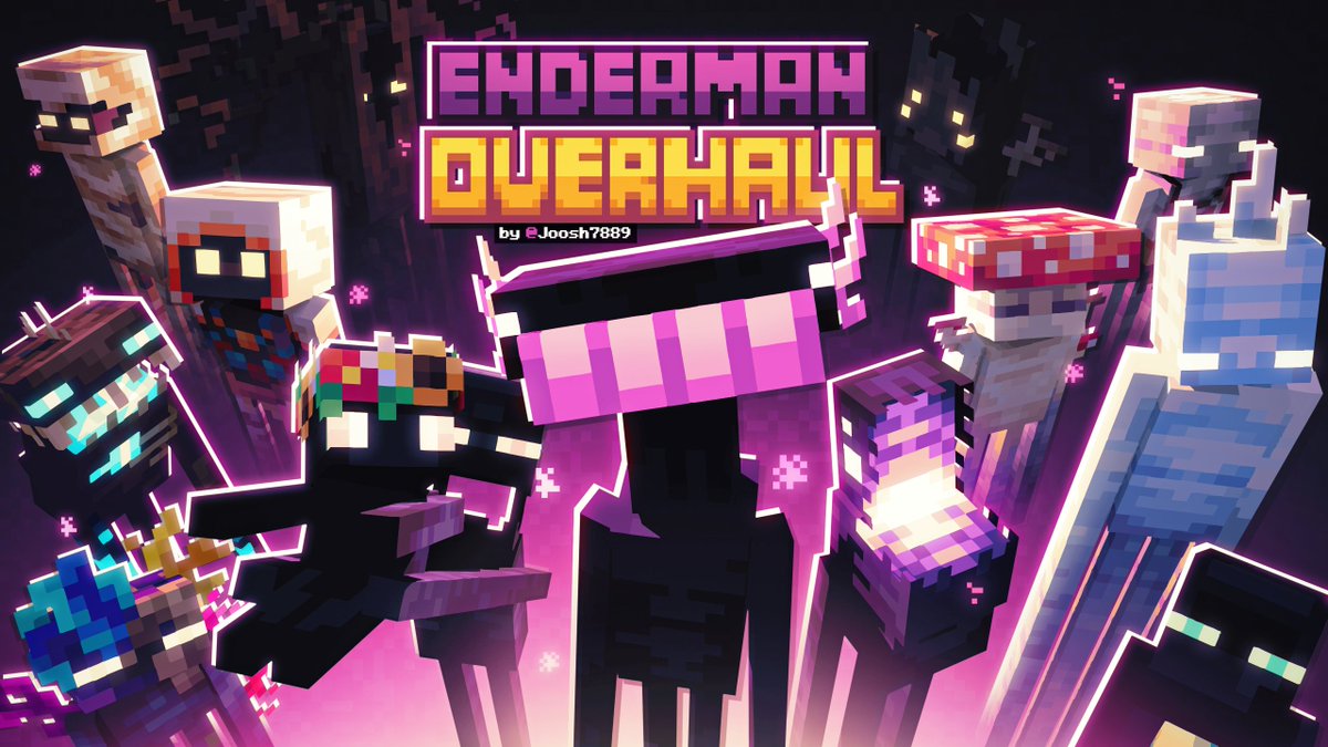 umpedMC's tweet image. enderman overhaul by @Joosh7889💜
(i love their models so much go try that mod rn!!)

#minecraft