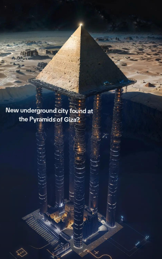 dcommunity_main's tweet photo. 🏆What is Under the Pyramids Promo🏆
I thought this was all made up the other day but lots more places are talking about it🤔Did they find 8 cylindrical structures going down almost 2000 feet? Who will #explain this😂

To Enter:  Share and tell us what is happening✔️$25💸