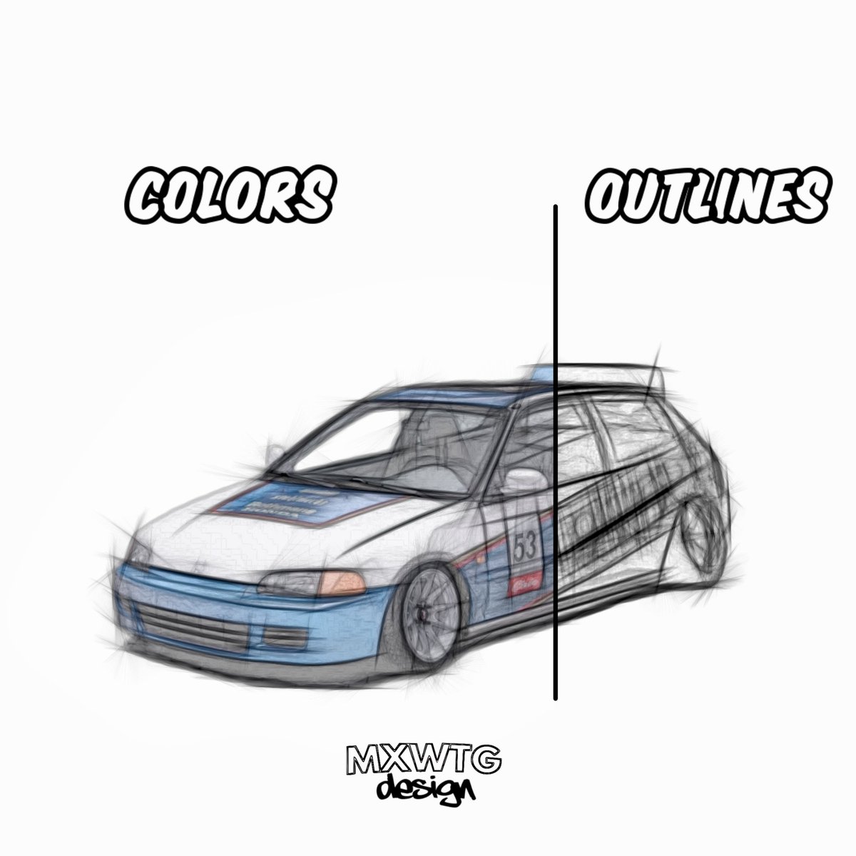 _MXWTG_'s tweet photo. Sketch Design Honda Civic EG
@bnjmn.944
Du möchtest auch ein Sketch-Design? Dann PN an @mxwtg_clothing 😎
#art #artwork #digitalart #digital #design #graphicdesign #sketch #carartist #mxwtg_clothing #honda #hondacivic #civic #civicnation #civicturbo #civicindonesia https://t.co/WlqGXV7PXV