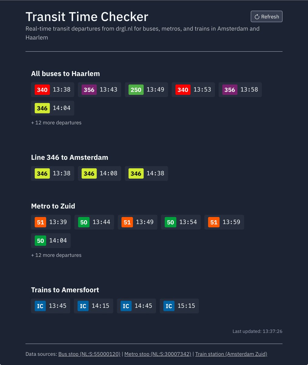 Na meermaals pogingen te hebben gedaan om een eigen OV webappje te maken voor mijn complexe woon-werkreis, is het na een uur vibecoden met Replit eindelijk gelukt 😎 nu nog uitbreiden maar deze basis werkt als een zonnetje!