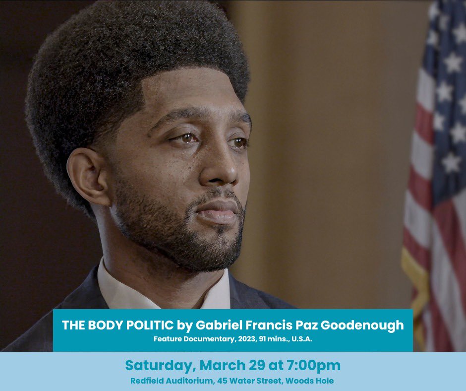 After being celebrated with 3 awards at the 2024 Woods Hole Film Festival,including the Jury Award for Best Documentary Feature,THE BODY POLITIC is honored to be coming back for a special Dinner &amp; Movie encore screening on Sat,Mar 29 @ 7PM in Redfield Auditorium in  WoodsHole,MA