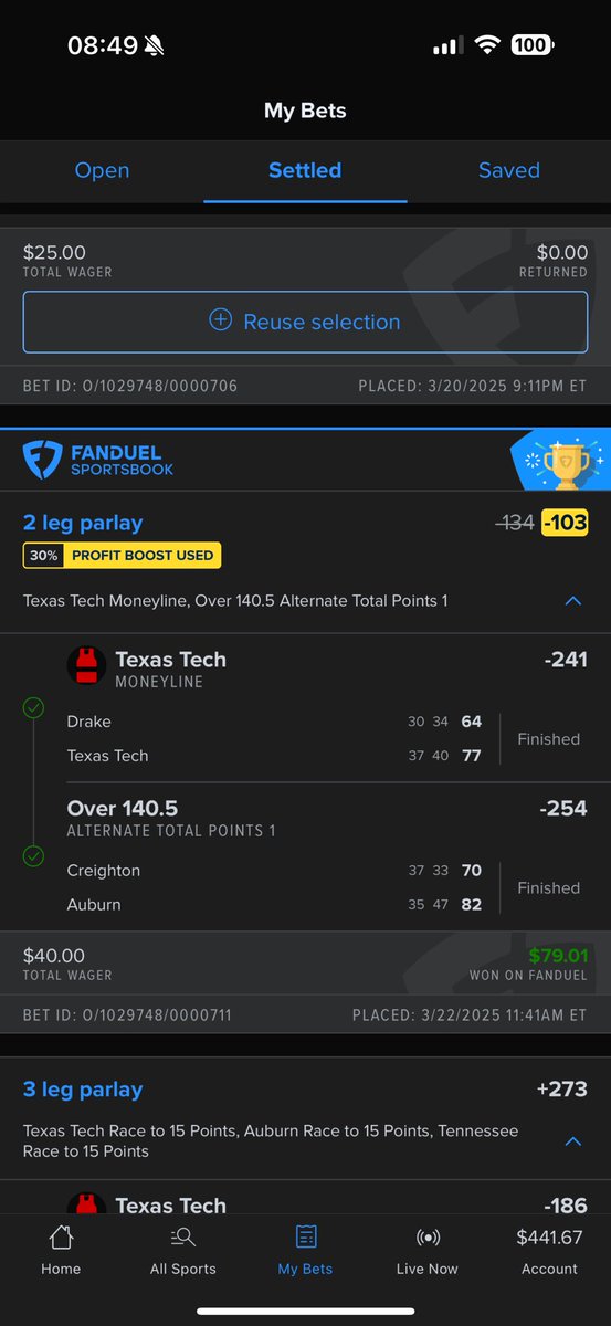 Captain_Bohica's tweet photo. @CodyBrownBets Love you bro. 
Also how about the next leg of the ladder for those of us in NY who had to use Texas tech instead of St. John’s? https://t.co/pvq01CvdGm