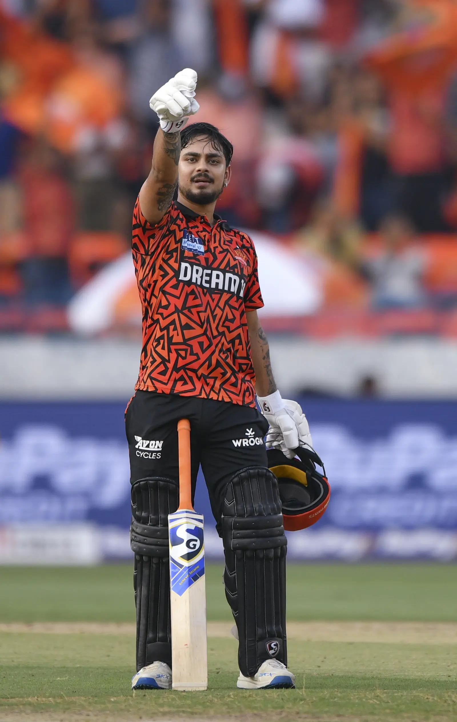 Ishan Kishan after his maiden IPL ton, against RR in IPL 2025 | sportzpoint.com