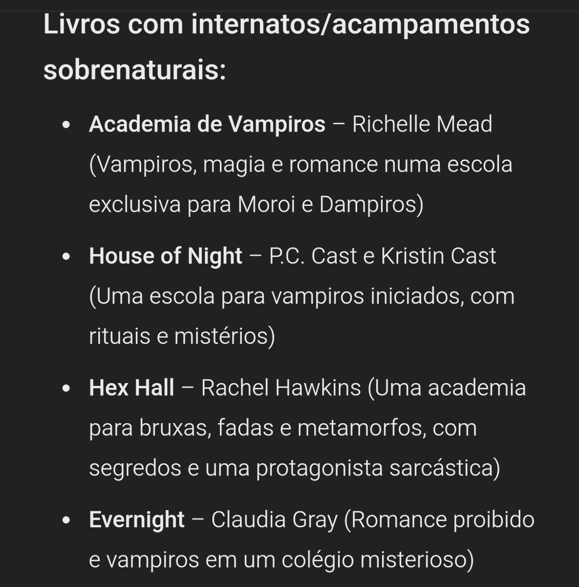 biaromasi's tweet photo. @woodchimmy @queriastarlendo Perguntei para o chat GPT 😂 ele sugeriu esses livros aqui: https://t.co/Cox73smcS6