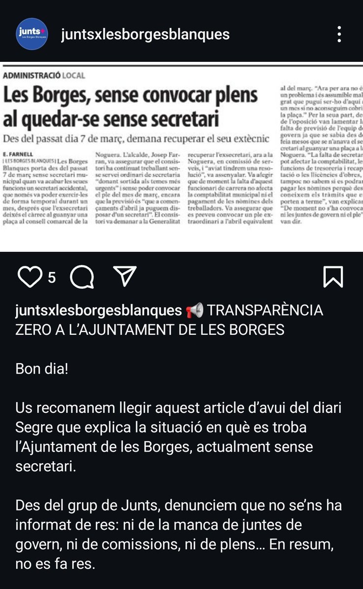 Van forts aquesta setmana... la resposta pot ser molt epica... ara si que no tsrdaran ni 24 hores.. ara perque estan tallant carreteres, peró atents a la tarda.