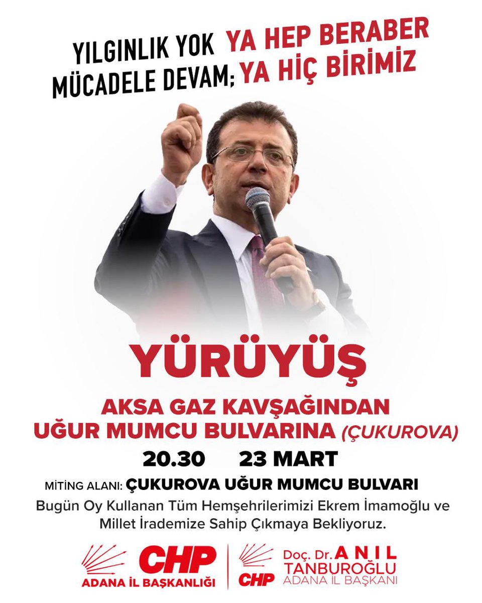 Tüm hemşerilerimizi bugün akşam saat 20:30’da AksaGaz Kavşağı’na yürüyüşe bekliyoruz.