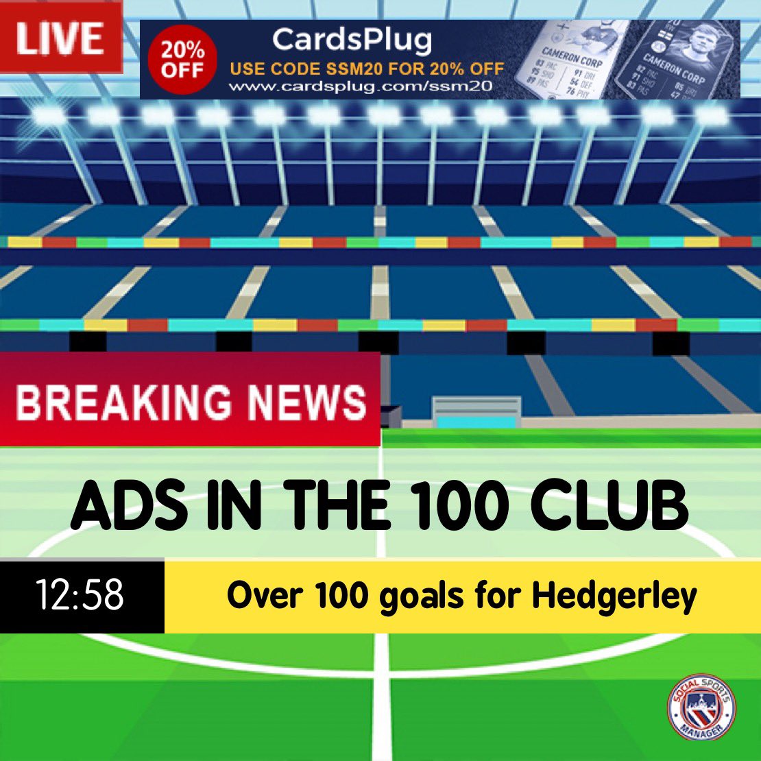 We have lost some stats over the years but we know for certain that <a href="/Adam_Butler8/">Adam Butler ⚒</a> has scored over 100 goals for Hedgerley FC. 

👏🏻⚽️