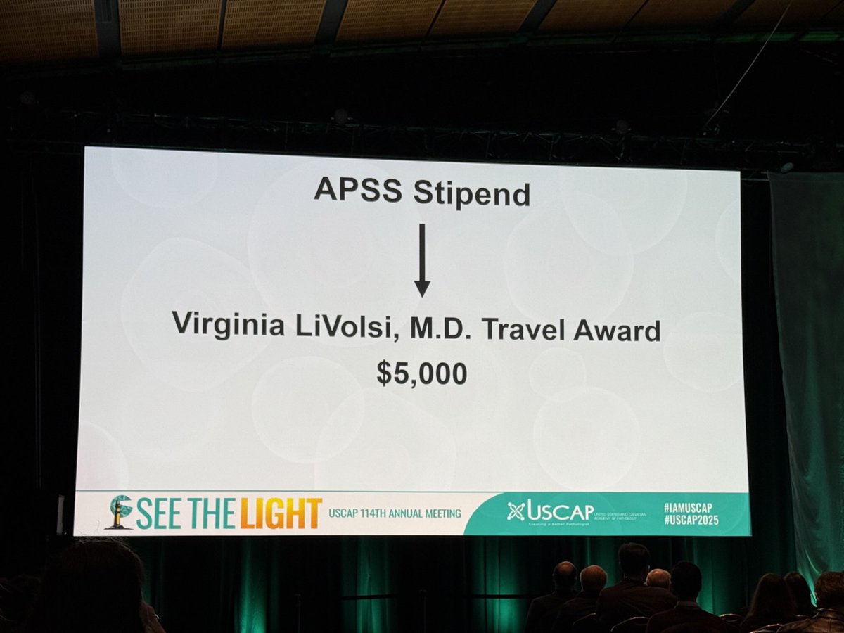 Kathleen Montone (@ktmontone) on Twitter photo The Arthur Purdy Stout Travel Award is now named after Dr. LiVolsi! Kudos to the Arthur Purdy Stout Society. #endopath <a href="/PennPathLabMed/">Penn Path & Lab Medicine</a> <a href="/DrNetto/">George J. Netto MD</a> #uscap2025 The Arthur Purdy Stout Travel Award is now named after Dr. LiVolsi! Kudos to the Arthur Purdy Stout Society. #endopath <a href="/PennPathLabMed/">Penn Path & Lab Medicine</a> <a href="/DrNetto/">George J. Netto MD</a> #uscap2025