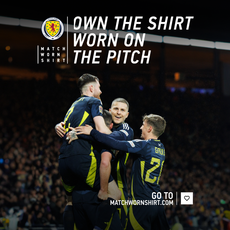 ScotlandNT's tweet photo. The shirts worn tonight against Greece will be available to bid on from kick-off at 5pm 👕

The auction for Thursday's shirts is also still open ⤵️

#SCOGEO