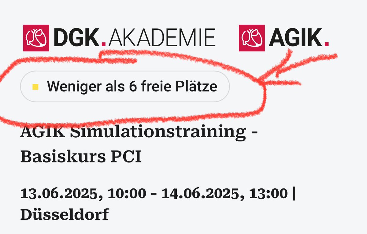 KardiologieHH's tweet photo. @AGIKinterv @DrThomasSchmitz @AnasJano_Cardio @TSchneiderMD @DGK_org @YoungDgk @O_Azizy_MD @MarcVorpahl @VRubesch @kaschenke Schnell sein bei der Anmeldung, denn ⬇️ https://t.co/ogU7fXh4Pf