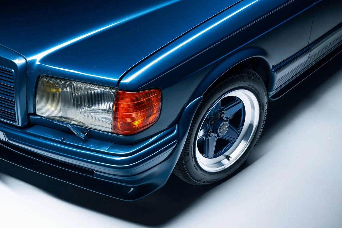 kotecinho's tweet photo. 1984 Mercedes-Benz 500 SEL 5.0 AMG "Blueberry"