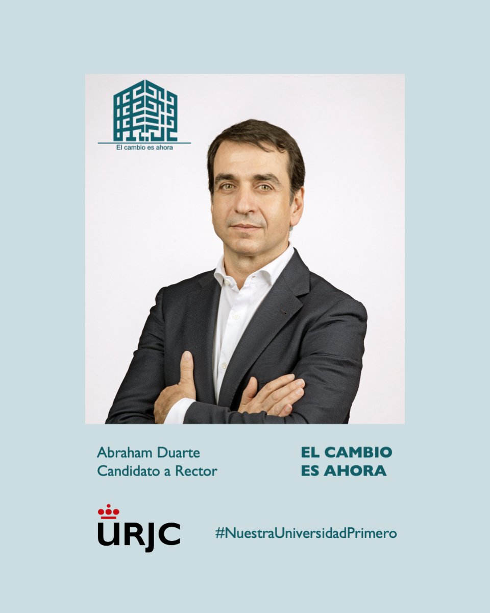 🔃 Creo que tenemos claro que el cambio es ahora, que no queremos 6 años más así, y que #NuestraUniversidadPrimero

‼️Podéis consultar todas las acciones para lograr nuestros objetivos en abrahamduarte.es/programa/inves…