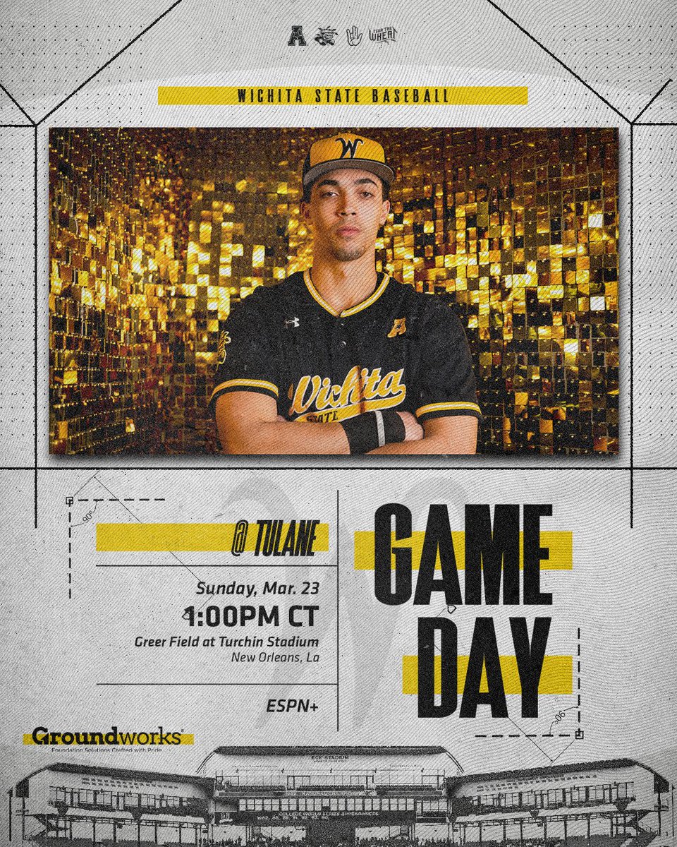 We'll decide the series today in NOLA ⚜️

🆚 Tulane
🕐 1:00 pm CT
🔗 linktr.ee/goshockersbsb