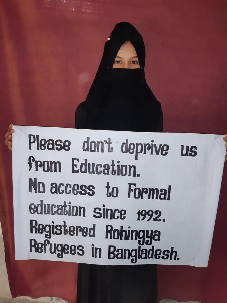 RRANforRohingya's tweet image. From refugees to professionals! @UN @eu_echo @usembassydhaka @OIC @ASEAN, allow Rohingya students to pursue law, medicine, and engineering. #EducationForHope
Education means opportunity! Let Rohingya youth study in universities and colleges worldwide. #UniversityForAll