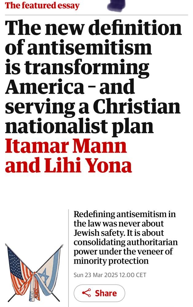 Lihi Yona (@lihiy) on Twitter photo <a href="/itamann/">Itamar Mann</a> and I wrote for the <a href="/guardianopinion/">Guardian Opinion</a>
about the new definition of antisemitism, and how it has never been about protecting Jews, but rather a part of a larger attempt to silence dissent and undermine democracy. theguardian.com/us-news/ng-int⌠<a href="/itamann/">Itamar Mann</a> and I wrote for the <a href="/guardianopinion/">Guardian Opinion</a>
about the new definition of antisemitism, and how it has never been about protecting Jews, but rather a part of a larger attempt to silence dissent and undermine democracy. theguardian.com/us-news/ng-intâŚ