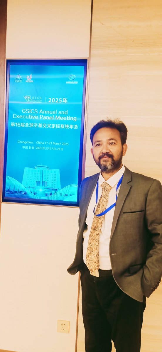 ashimmitra's tweet photo. Inter-calibration of different #satellite #sensors & promotes the exchange of calibration information among global satellite agencies.
Attended the Executive Panel for Global Space-based Inter-Calibration System March 17-21, 2025 at #Chanchun, CHNA. https://t.co/PURMUcIxI8
