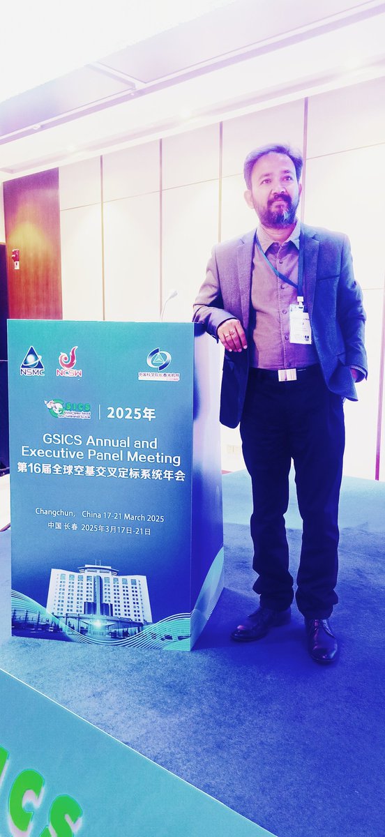 ashimmitra's tweet photo. Inter-calibration of different #satellite #sensors & promotes the exchange of calibration information among global satellite agencies.
Attended the Executive Panel for Global Space-based Inter-Calibration System March 17-21, 2025 at #Chanchun, CHNA. https://t.co/PURMUcIxI8