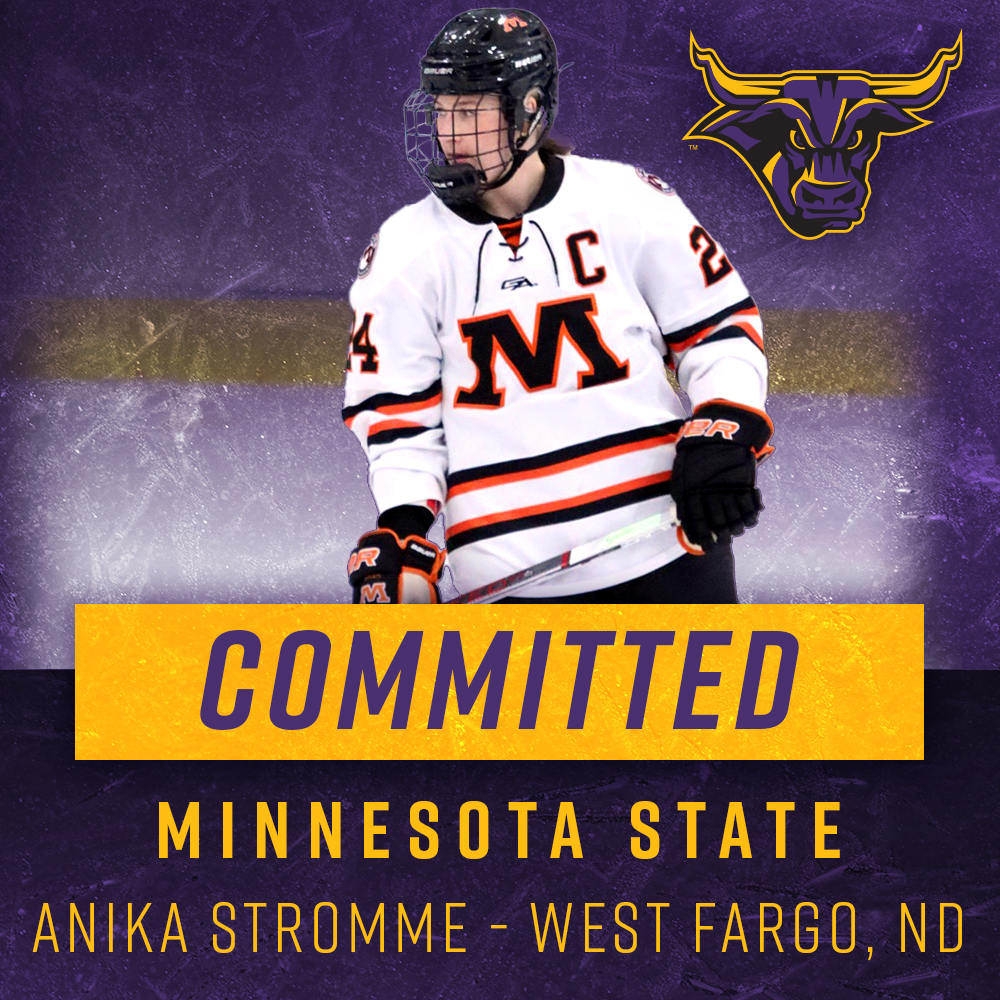 Change of plans for Anika Stromme as she officially commits to Minnesota State Mankato!

Congratulations, Anika!
