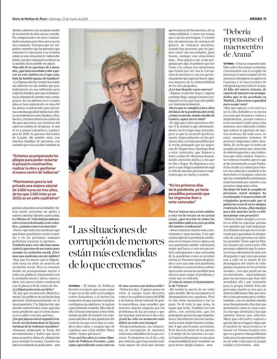 Gorka Urtaran Agirre (@gorka__urtaran) on Twitter photo Comparto algunas reflexiones sobre los servicios sociales en el Diario de <a href="/NoticiasdeAlava/">Diario de Noticias de Álava</a> Comparto algunas reflexiones sobre los servicios sociales en el Diario de <a href="/NoticiasdeAlava/">Diario de Noticias de Álava</a>
