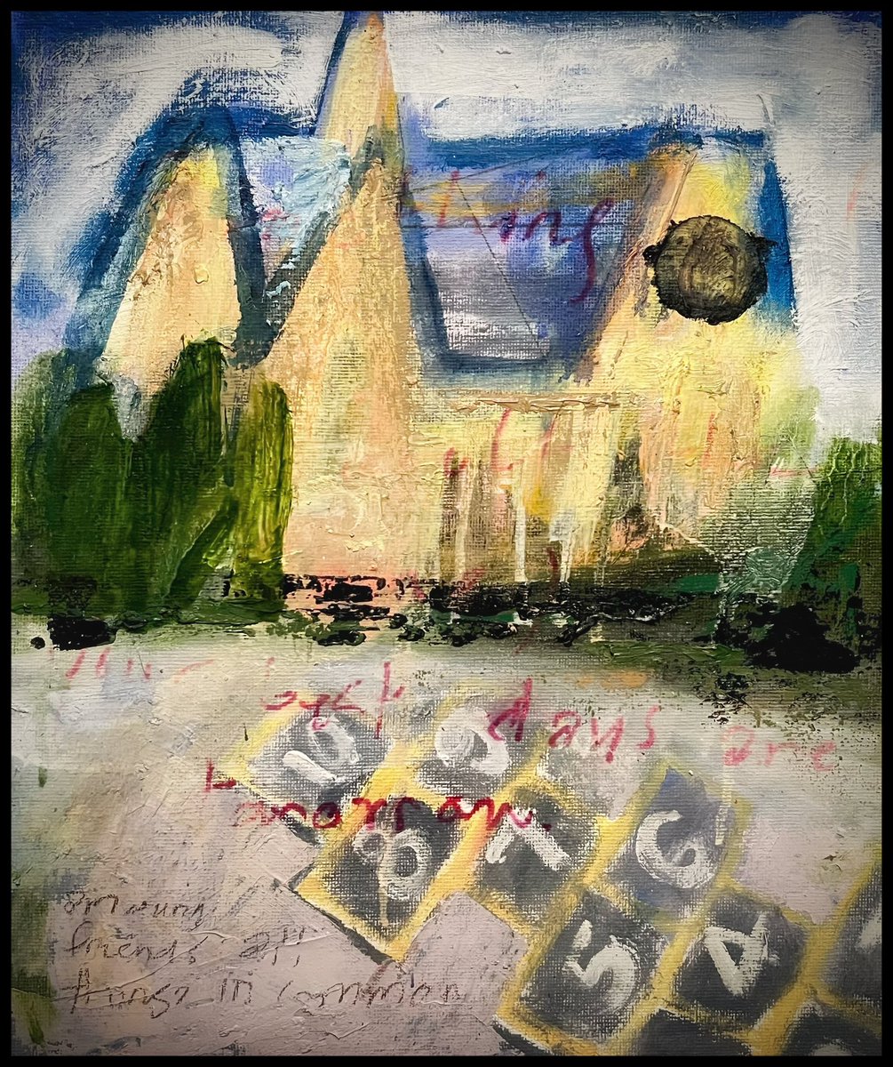 theMuppetPuppet's tweet image. ‘All things in common’ 
mixed media ca.2020 

#artist #art #modernart #painting