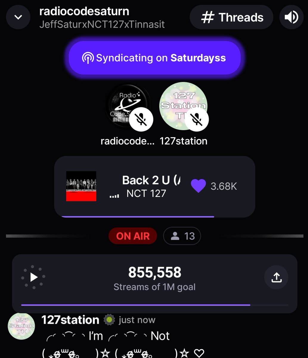 twentyfive_j's tweet image. วันนี้อยู่ห้องนี้นะ 💗💗

#นสจสมักม่วน #RadioCodeSaturn
#NCT127 #JeffSatur #TINNASIT