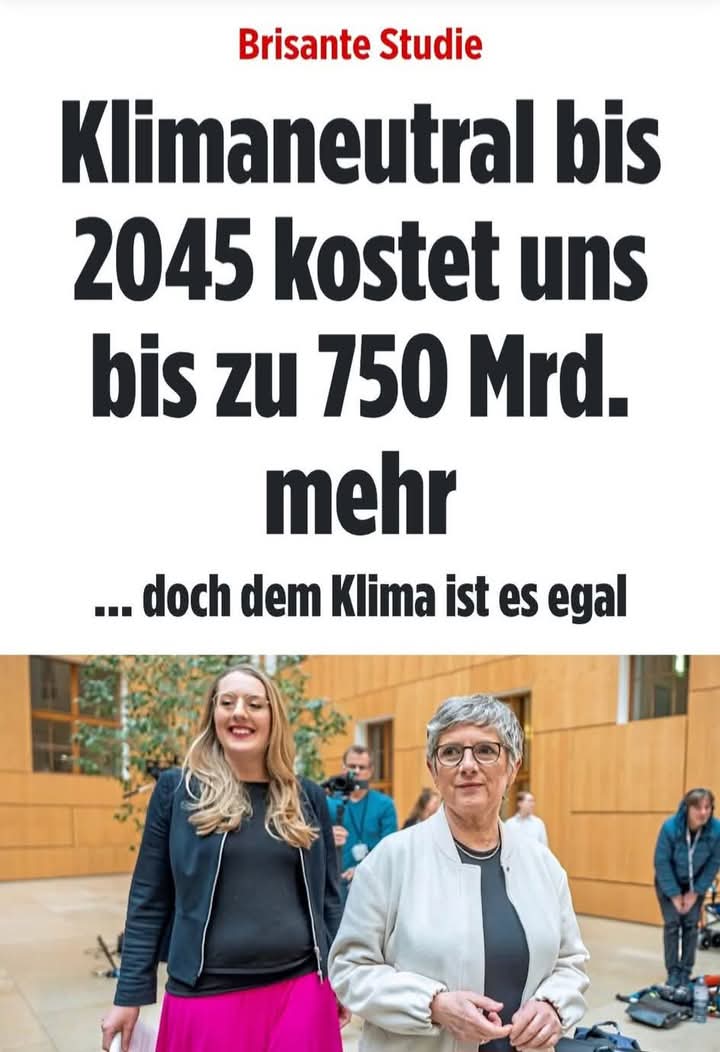steffan_nethe's tweet image. 750 Mrd. Euro für einen Irrglauben, der von - ich kann es nicht anders beschreiben - Fanatikern zur Religion gemacht wurde! Das muss uns Deutschen erstmal einer nachmachen.

#Klimaneutralität