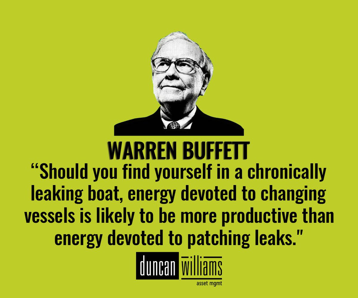 Srinivas Ganapathi (@srinivasganapa2) on Twitter photo “Should you find yourself in a chronically leaking boat, energy devoted to changing vessels is likely to be more productive than energy devoted to patching leaks.”
- Warren Buffet
<a href="/DhanValue/">Pankaj Parekh</a>
<a href="/pankajbaid17/">Pankaj Baid</a> “Should you find yourself in a chronically leaking boat, energy devoted to changing vessels is likely to be more productive than energy devoted to patching leaks.”
- Warren Buffet
<a href="/DhanValue/">Pankaj Parekh</a>
<a href="/pankajbaid17/">Pankaj Baid</a>