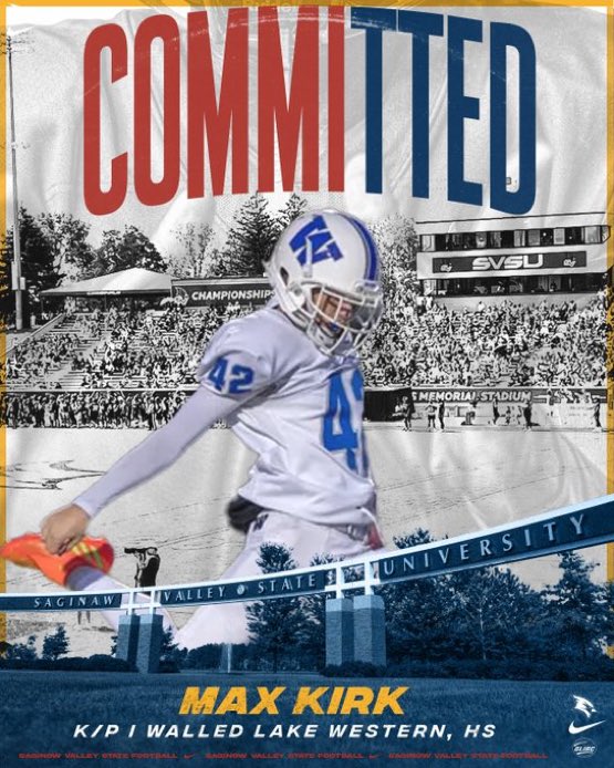 Blessed to find my new home at SVSU! 
Thank you to all my Coaches, Family, Friends for pushing me to get better I am super excited for this opportunity!! 

Go Cards!🔴🔵🔥