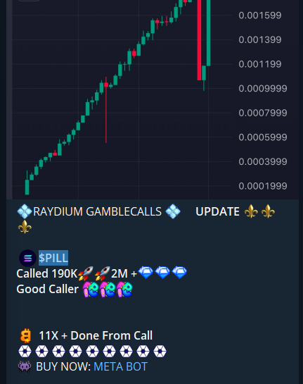 RicoCalll's tweet photo. $PILL/#SOL --- 🎯11X

#MEMECOIN Hits 11X before cooling off It surged 11X before pulling back, but no worries, channel https://t.co/xyED1qxyqs members locked in massive profits

#Crypto #Solana #Trading #Pump #Alpha #ETH #BSC #BNB #SUI #ADA #LINK #TRUMP #PI https://t.co/qAsSPHx18Z