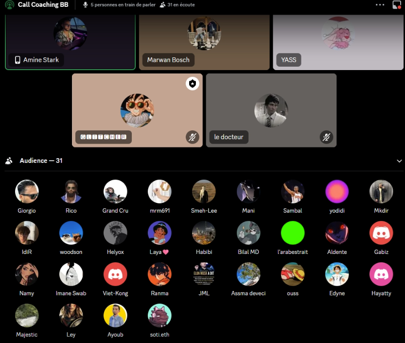 Merci à @astark_eth <a href="/glitcher000/">Glitcher</a> et @mehdielshamy, pour la value j'ai pu poser mes questions, on va régler ce qu'il y a réglé et go scale