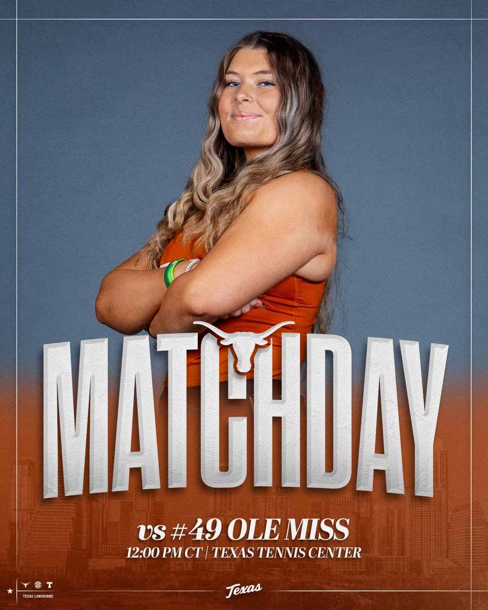 It's MATCH DAY at the TTC! Come out and get your Horns up!

🎾 linktr.ee/TexasWTN

#HookEm 🤘🎾