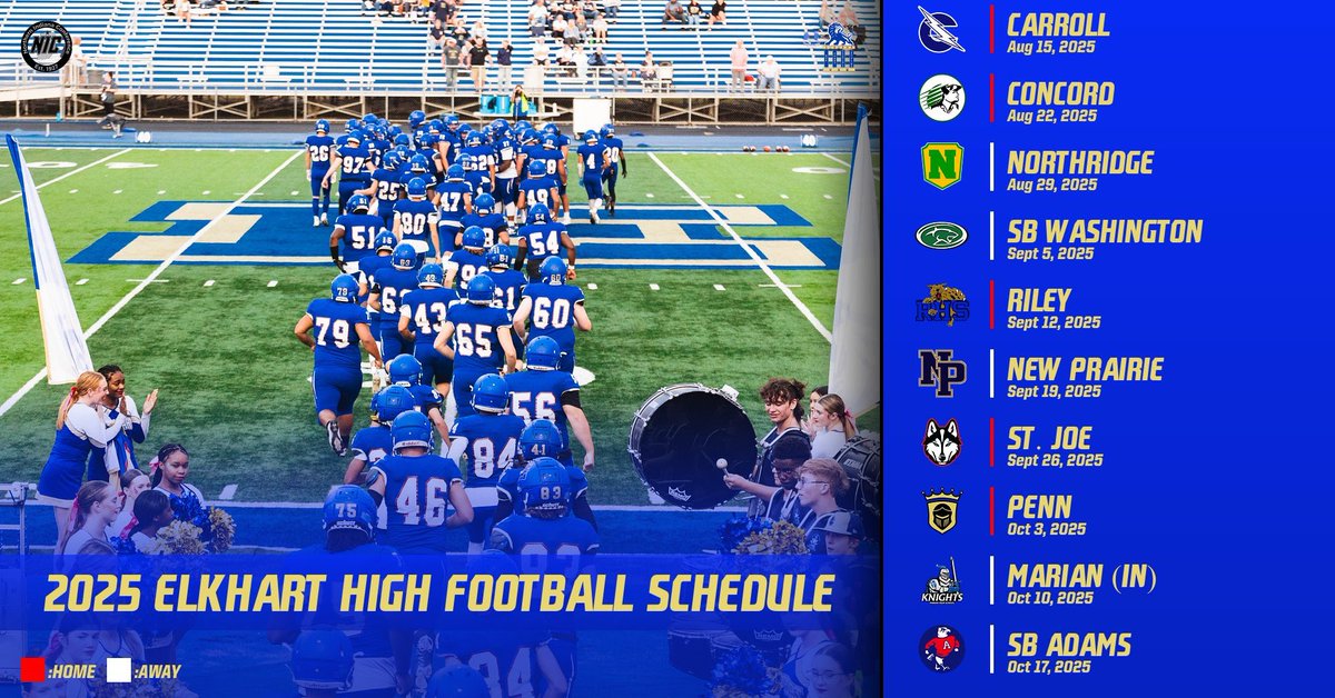 2025 Elkhart Lions Season Schedule
