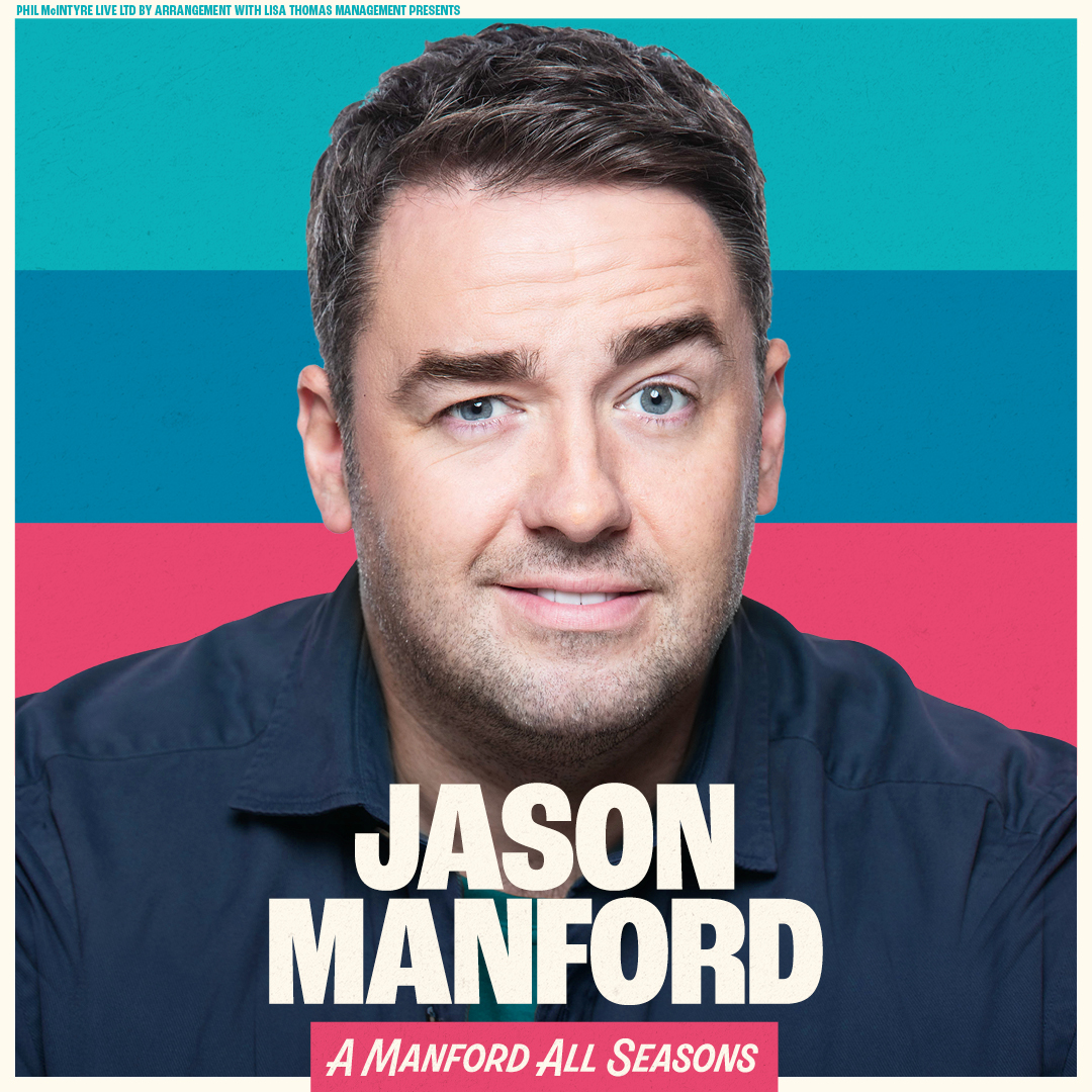 Jason Manford brings his brand new tour 'A Manford All Seasons' to the Arena in May 2025!✨ 

Don't Miss Out!

🗓️ Sat 24 May 2025
🎫 atgtix.co/3V93HpG
📞 Access booking line: 01792 804770