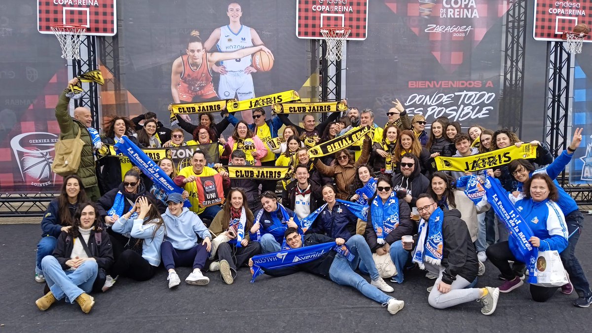 zonajairis's tweet photo. Encuentro de aficiones en la fanzone antes de la final @CBJairis @CBAvenida @CompeticionFEB
Que grande es el baloncesto femenino 🏀
@ZonaAzulSA @RanitaAvenida @HalconesCharros
#CopaModoOn #ZonaJairisOnTour https://t.co/w46g2tYDbP