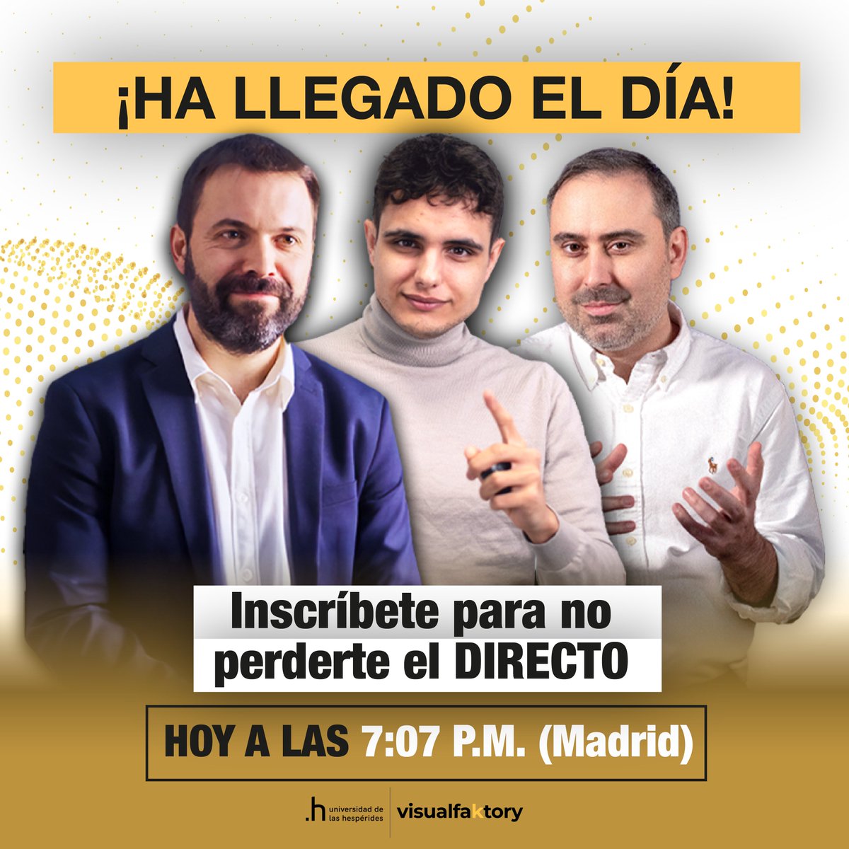 Hoy es el día, en solo unas horas presentamos la mejor formación para aprender a invertir. No te lo pierdas: bit.ly/VisualFaktoryD…