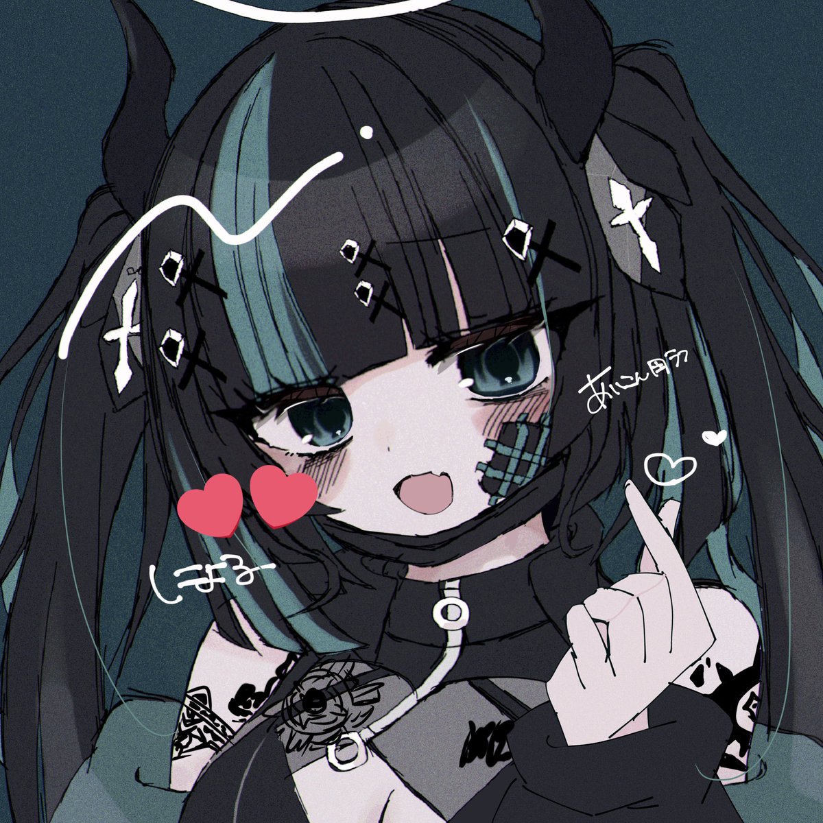 アイコンちゃんとしたの描くか…→
髪とタトゥーの柄の作画やばすぎる🎶👈ｲﾏｺｺ